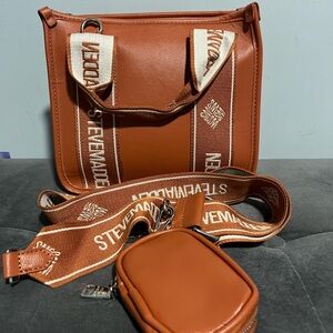 Steve Madden Burnt Orange Crossbody Bag with Pouch